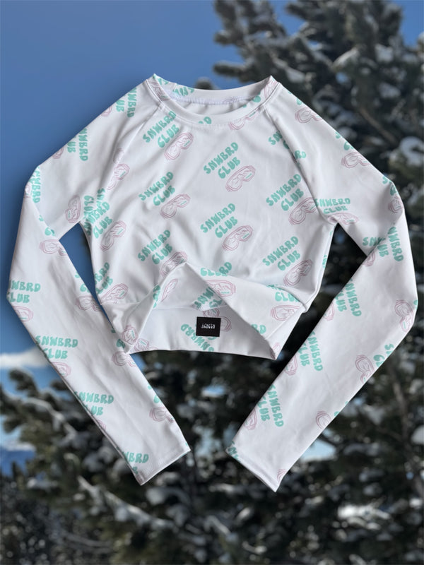 Snwbrd Club Recycled Crop Top