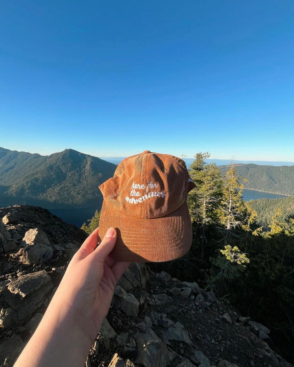 here for the adventure corduroy hat