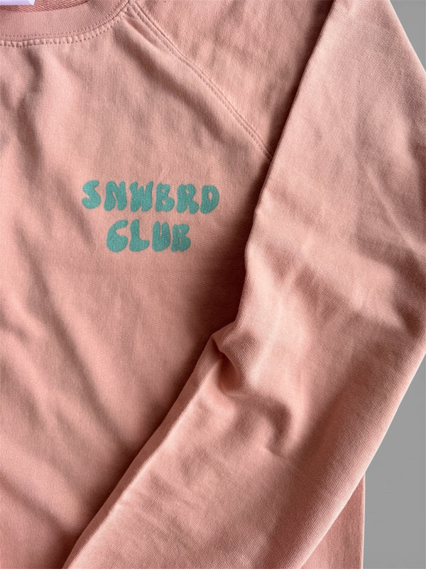 Snwbrd Club Lightweight Loopback Terry Crew | Aprés Rose