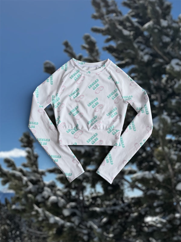 Snwbrd Club Recycled Crop Top