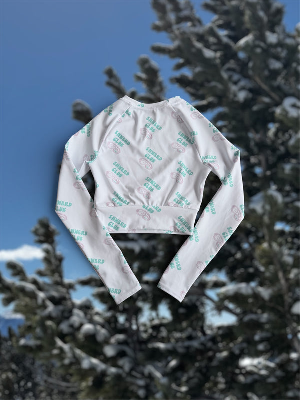 Snwbrd Club Recycled Crop Top