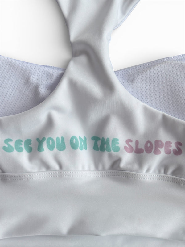 Snwbrd Club Recycled Sports Bra