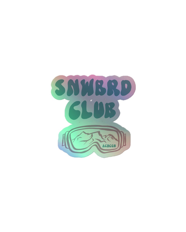 Snwbrd Club Sticker